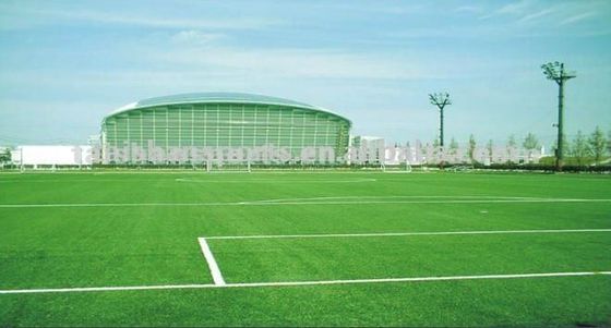 32 mm hoog voetbal kunstgras met CPP+LENO-achtergrond en SBR-latexcoating