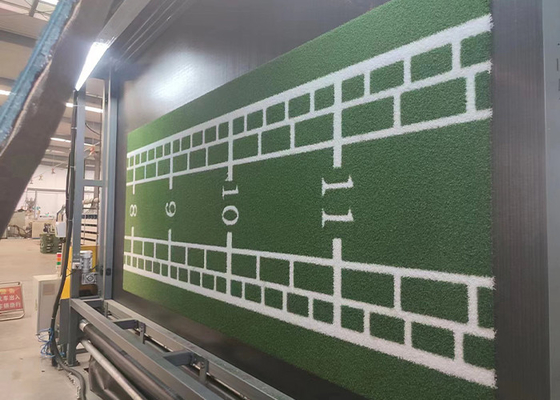 15 mm Duurzaam Gepictureerd Kunstgras Logo Op maat gemaakt Synthetisch Gras Voor Sportbanen Of Recreatie Zones Decoratie