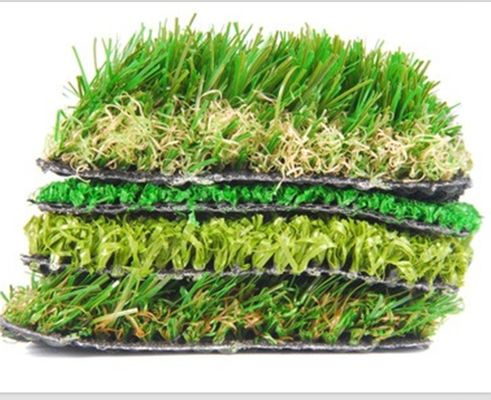 SBR Latex Backing Synthetisch Gras met 45mm Poolhoogte en C-Spine Garenvorm voor Landschapsarchitectuur en Tuinen
