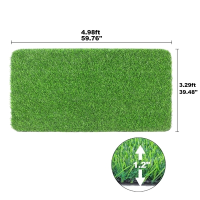 200 hechtingen/M PE-materiaal Niet-opvulbare kunstgras 50 mm 18000 Dtex Voor voetbal/voetbalsport