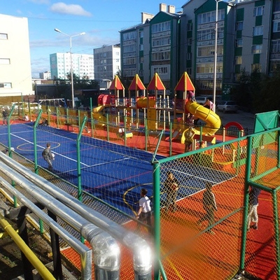 20 mm Pile Hoogte Aanpasbaar Meerdere Doeleinden Geel Kunstmatig Geraas Gebruikt Voor Tennis En Andere Sport