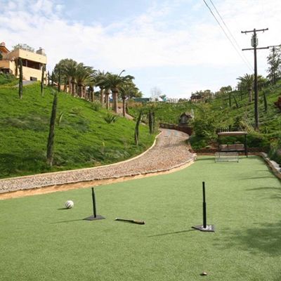 45 mm Pile Height Landscape Kunstgras met platte vorm Garne beschikbaar in elke gewenste lengte