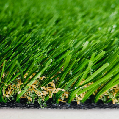 Multifunktioneel groen kunstgras 30 mm stapelhoogte met PU-coating en dubbele PP-ondersteuning