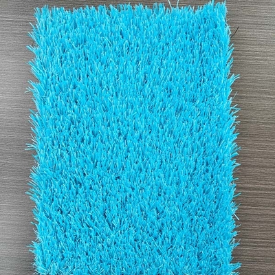 25 mm stapelhoogte 10000 Dtex Anti-statisch sport kunstgras met blauw oppervlak en aanpasbare achtergrond en coating