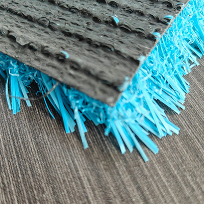 25 mm stapelhoogte 10000 Dtex Anti-statisch sport kunstgras met blauw oppervlak en aanpasbare achtergrond en coating