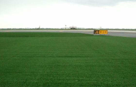 40 mm Pile Height Anti-abrasion kunstgras voor vliegveld scenario's
