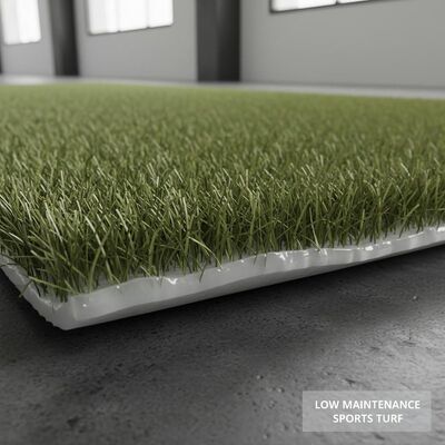 Non-infill kunstgras met 30 mm poolhoogte en transparante latexlijm voor sportgras 12400 Dtex Onderhoudsarm