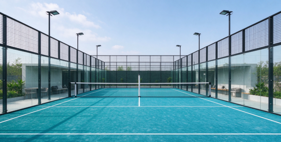 FEP Gecertificeerd 12 mm Poolhoogte Hoge Dichtheid Padel Kunstgras en Padel Turf voor Professionele Banen