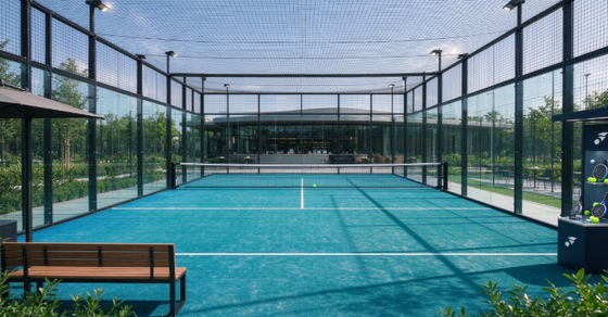 FEP Gecertificeerd 12 mm Poolhoogte Hoge Dichtheid Padel Kunstgras en Padel Turf voor Professionele Banen