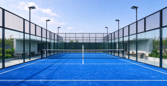 FEP Gecertificeerd 12 mm Poolhoogte Hoge Dichtheid Padel Kunstgras en Padel Turf voor Professionele Banen