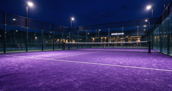 FEP gecertificeerd 12 mm Pile Height Padel Kunstgras met aanpasbare kleuren voor professionele padelbanen