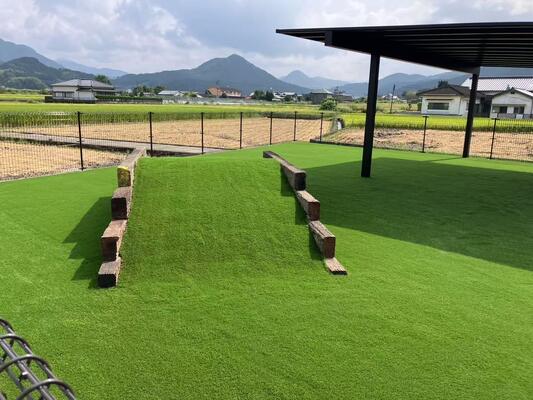 40mm poolhoogte, hoge dichtheid, veelkleurig synthetisch recreatiegras voor achtertuinen en tuinen